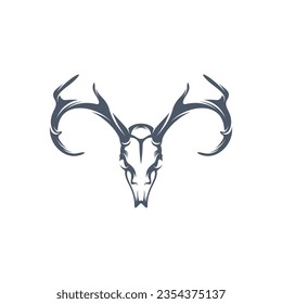 Head Deer bone vector illustration design. Head Deer logo design Template.