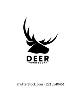 head deer design template vector