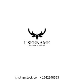 head Deer Nature Logo vector design with simple, elegance, and unique styles