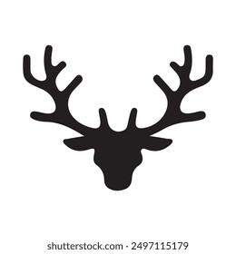 Head deer silhouette illustration eps