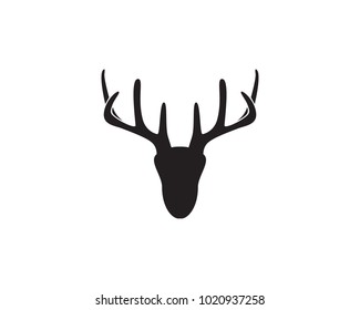 Head deer symbols and logo 