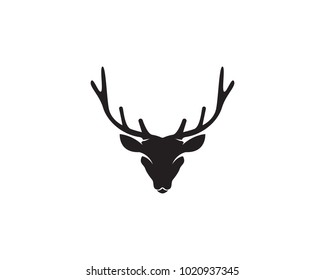 Head deer symbols and logo 