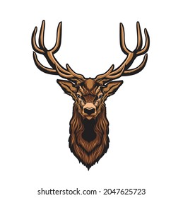 Head of deer vector illustration design good for t shirt 