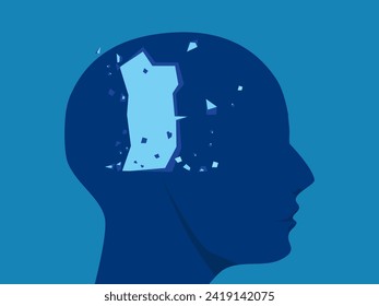 head was destroyed and the original concept was destroyed
