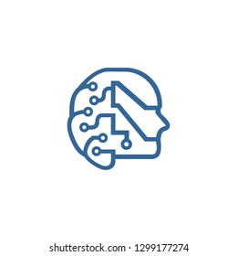 head digital logo template