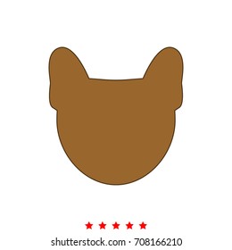 Head of dog  icon .