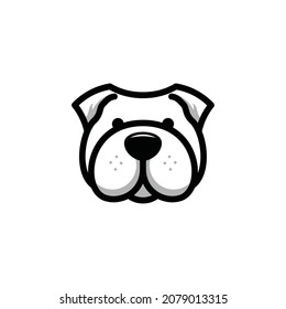 head dog logo vector illustration	