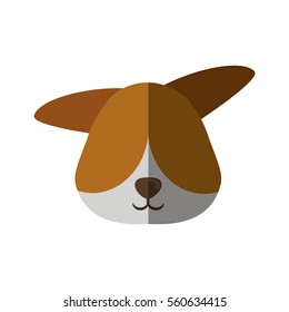 head dog pet animal vector illustration eps 10