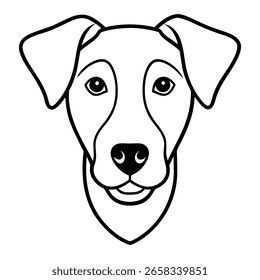 A Head of Dog vector illustration