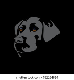 head dog vector illustration