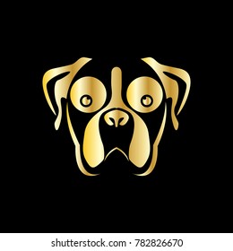 head dog vector illustration