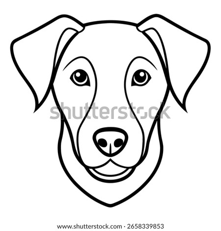 A Head of Dog vector illustration