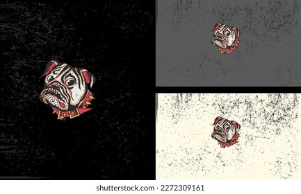 head dog vector illustration mascot design