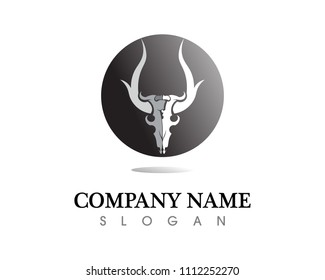 Head dragon flat color logo template vector illustration

