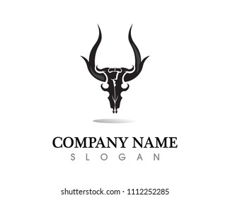 Head dragon flat color logo template vector illustration