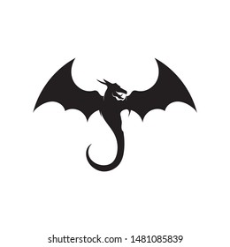 Stylized Image Dragon Black White Stock Vector (Royalty Free) 231915136 ...