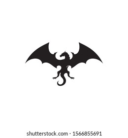 Stylized Image Dragon Black White Stock Vector (Royalty Free) 231915136 ...