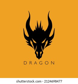 Head Dragon Logo Vector, Icon, Illustration