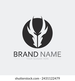 Head Dragon vector and fantasy animal  icon illustration design logo template