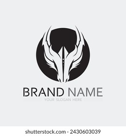 Head Dragon vector icon fantasy animal illustration design logo template