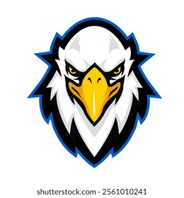 head eagle angry mascot for sports and esports logo vector illustration