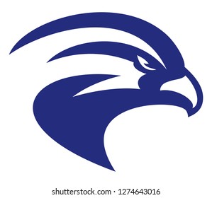 head Eagle Blue vector design