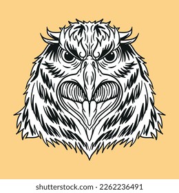 head of a eagle clip art