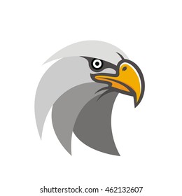 Head of eagle illustration vector