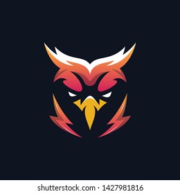 Head Eagle Logo design vector