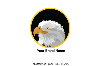 Head eagle logo with original colors