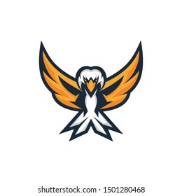 Head Eagle Mascot Logo Design   