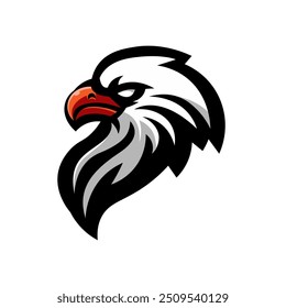 Head Eagle mascot logo design