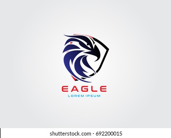Head Eagle Shield Logo