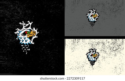head eagle vector illustration mascot design