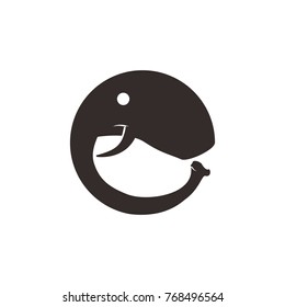 head elephant logo icon company svg