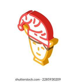 head elf little isometric icon vector. head elf little sign. isolated symbol illustration