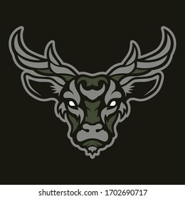 head Elk,Deer mascot,icon,E-sport Logo design inspiration.