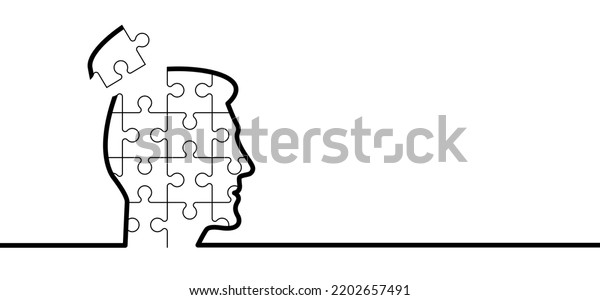 Head Face Jigsaw Puzzle Pieces World Stock Vector (Royalty Free ...