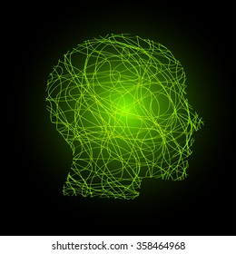Head Face Silhouette Vector Abstract