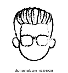 head faceless man character sketch