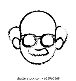 head faceless man character sketch