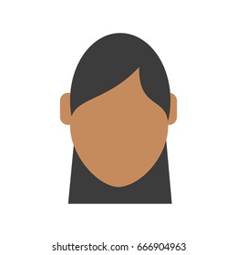 head of faceless woman icon image 