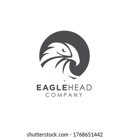 head of falcon eagle logo design vector inspiration