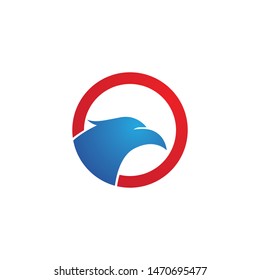 Head Falcon Logo Template Icon design