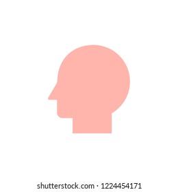 head flat icon
