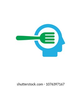 Head Food Logo Icon Design