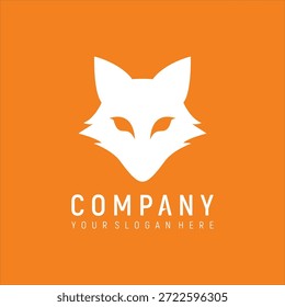 Plantilla de Vector de diseño de logotipo de concepto de zorro principal
