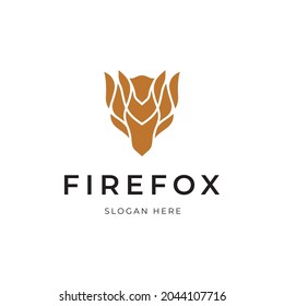 Logo-Design für Kopffuchs- und Brandkombination