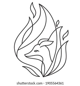 head fox fire for logo