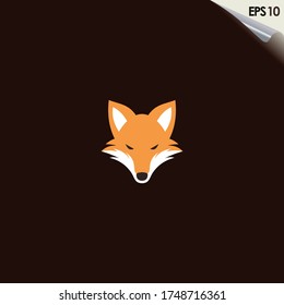 Head Of Fox Logo Design Vector Template. Modern Design. Fox Logo. Vector Illustration